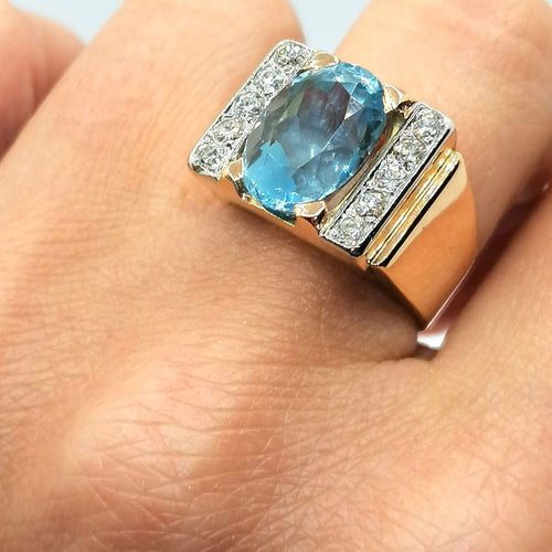 Bague 53 Bague Tank Topaze 58 Facettes 994