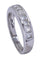 Bague 53 DEMI-ALLIANCE DIAMANTS PRINCESSE 58 Facettes 074031