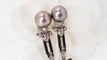 Boucles d'oreilles Boucles d'oreilles diamants cognacs et perles 58 Facettes 32154
