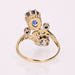 Ring 54 Old duchess sapphire diamond ring 58 Facettes 21-119-54
