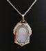 Art Deco Medal pendant, mother-of-pearl, diamonds 58 Facettes