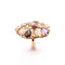 Bague 58 Bague Champignon Or jaune Pierres fines 58 Facettes