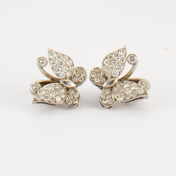 Boucles d'oreilles Boucles d'oreilles en Or blanc & diamants 58 Facettes