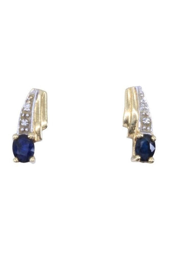 Boucles d'oreilles BOUCLES D'OREILLES SAPHIRS ET DIAMANTS 58 Facettes 071651