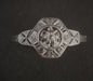 Ring 57 Art Deco Diamond Ring Platinum and White Gold 58 Facettes 886939