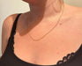 Collier Chaine or rose Maille Gourmette 58 Facettes