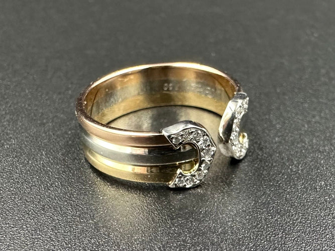 Collection Double C, bague ors et diamants - Main Image