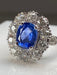 Ring Marguerite ring in sapphire gold and diamonds 58 Facettes