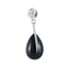 Boucles d'oreilles Boucles d'oreilles en or blanc, diamants et agate 58 Facettes
