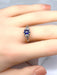 Ring Ring 1900 Platinum Sapphire and Diamonds 58 Facettes