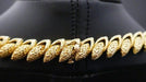 Collier Collier en or jaune et platine serti de 48 diamants 58 Facettes