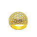 Bague 52 Bague Dôme Or jaune avec Diamants 58 Facettes 20400000584