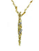 GILBERT ALBERT necklace. Yellow gold and diamond necklace 58 Facettes