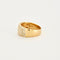 Bague 51 Bague or jaune Croisillons Diamants 58 Facettes 230543