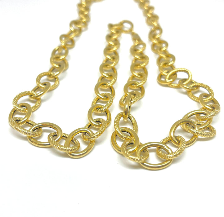 Collier chaine bronze maille forçat de 45 cm - Loulou Perlou Collier chaine bronze maille forçat de 45 cm - Loulou Perlou