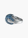 Bague 52 Bague Boule Pavage Saphirs 58 Facettes