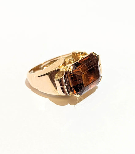 Bague Bague tank citrine 58 Facettes