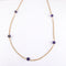 Collier Sautoir Améthystes godronnées 58 Facettes