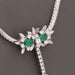 Necklace Necklace White gold Emeralds Diamonds 58 Facettes D359812JC