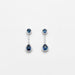 Boucles d'oreilles Boucles d'oreilles Saphir poire Diamants 58 Facettes