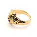 Ring Lion signet ring yellow gold ruby 58 Facettes 2652