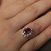 Ring 53 Ruby and diamond ring 58 Facettes