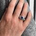 Ring Ceylon Sapphire and Diamonds White Gold Ring 58 Facettes