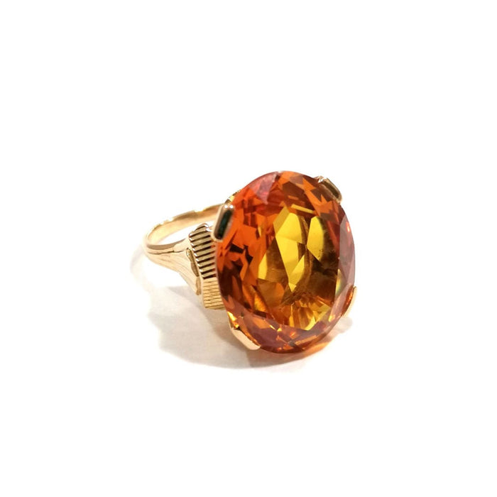 Bague Bague Cocktail citrine 58 Facettes 3026