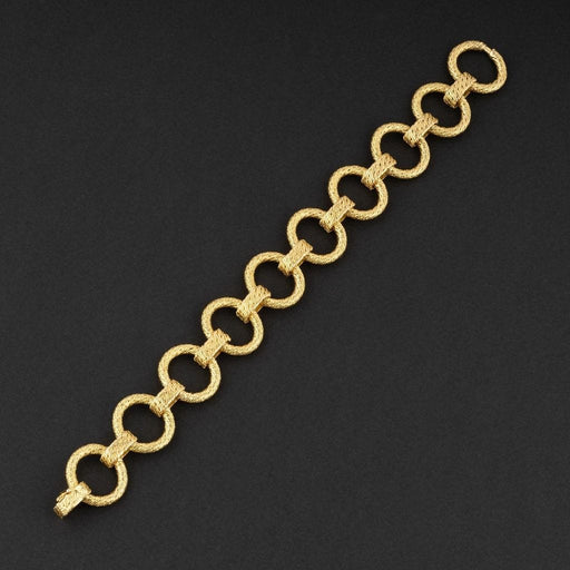 Bracelet Georges Lenfant pour O.J Perrin - bracelet maille tressée or jaune 58 Facettes