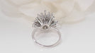 Ring 51 Vintage ring in white gold and diamonds 58 Facettes 32087