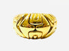 Ring 58 BVLGARI. Parentesi collection, vintage yellow gold ring 58 Facettes