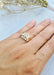 Ring 53.5 Old ring 1940 Gold 58 Facettes 353