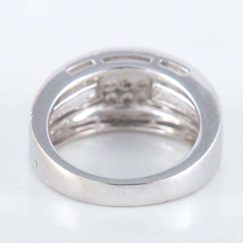 Bague 52 Bague Double or blanc Diamants 58 Facettes 8392