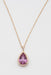 Pendentif Pendentif Or Rose, Saphir Rose, Diamants 58 Facettes 351137