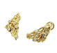 GILBERT ALBERT earrings. Pair of yellow gold and diamond earrings 58 Facettes