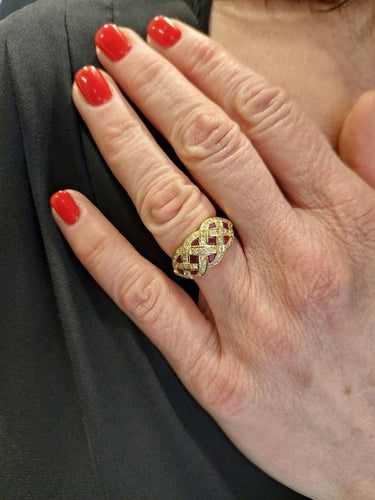 Bague 54 Bague moderne rubis et diamants 58 Facettes 081331