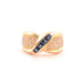 Ring Ring in Yellow Gold, Sapphire & Diamonds 58 Facettes