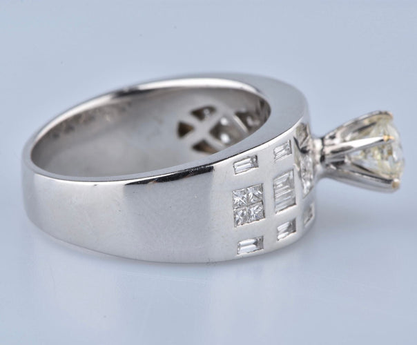 Bague 54 Bague diamants en or blanc 58 Facettes