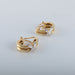 Half-Creole Earrings Yellow Gold Diamonds 58 Facettes