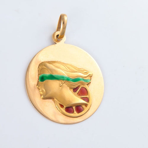 Pendentif Pendentif émaillé Femme 58 Facettes JE167