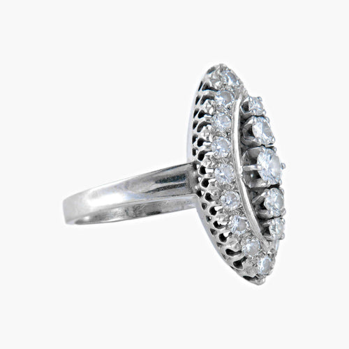 Bague 55 Bague Marquise Diamants 58 Facettes