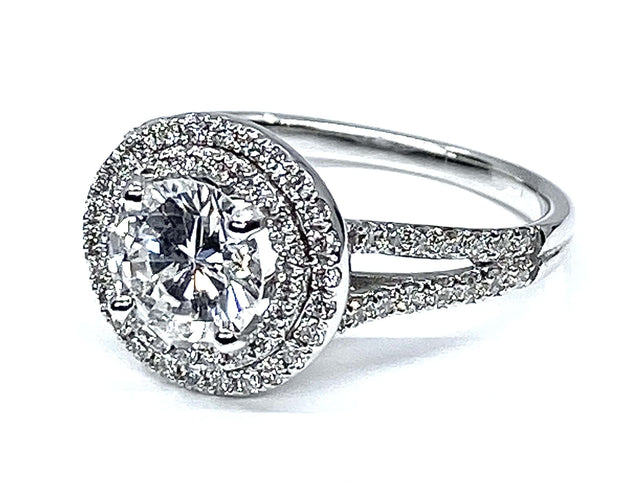 Bague 50 Bague diamant 0,97 carat couleur E 58 Facettes AB256