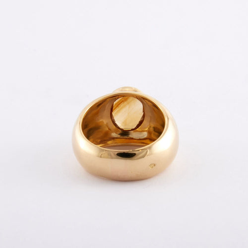 Bague 56 Bague citrine ovale 58 Facettes VA03