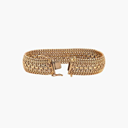 Bracelet Bracelet Manchette or jaune 58 Facettes