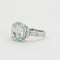 Bague 53 Bague Aigue-marine Diamants 58 Facettes