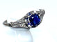 Bague Bague 1900 Platine Saphir et Diamants 58 Facettes
