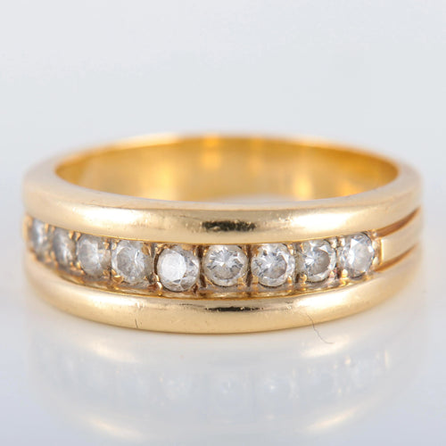 Bague 59 Bague Bandeau Diamants 58 Facettes JE441