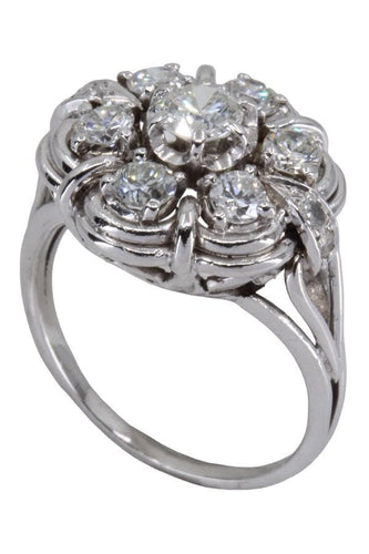 Bague BAGUE FLEUR DIAMANTS 58 Facettes 060641