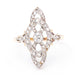 Ring 55.5 Belle Epoque Ring Platinum Yellow Gold Diamonds 58 Facettes D359893JC