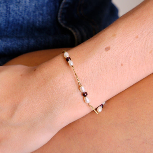 Bracelet Bracelet Perles Keishi 58 Facettes EL2-16